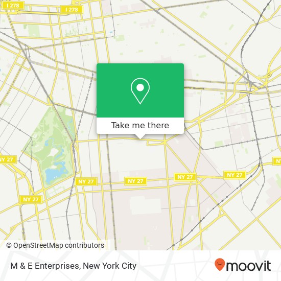 M & E Enterprises map