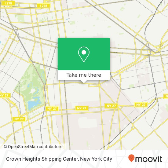 Crown Heights Shipping Center map
