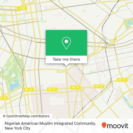 Nigerian American Muslim Integrated Community map