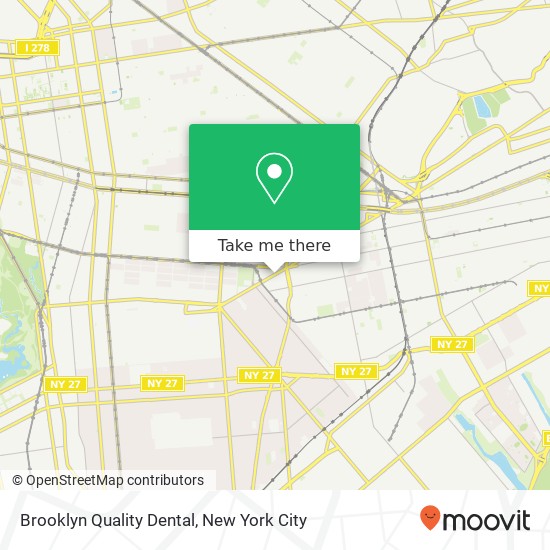 Brooklyn Quality Dental map