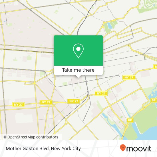 Mother Gaston Blvd map