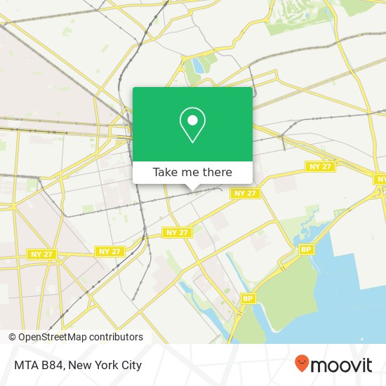 MTA B84 map