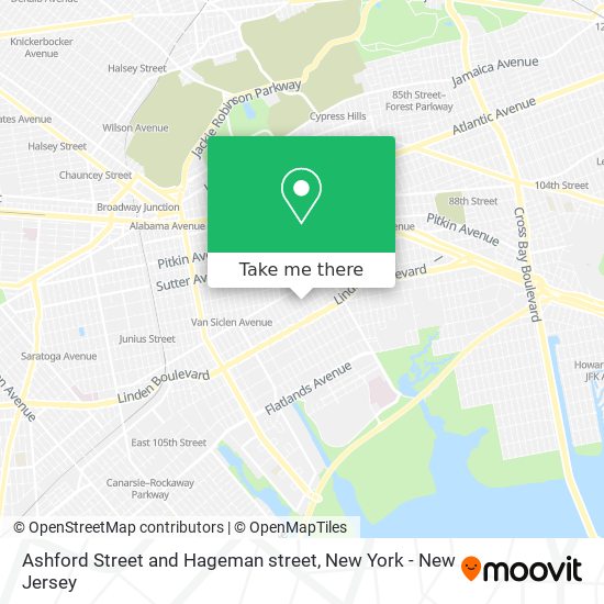 Mapa de Ashford Street and Hageman street