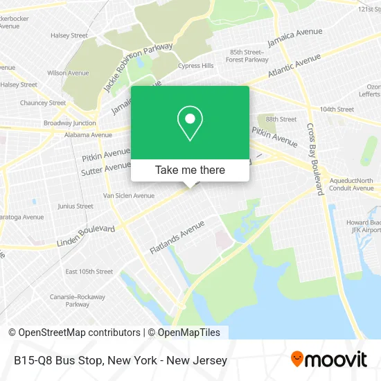 Mapa de B15-Q8 Bus Stop