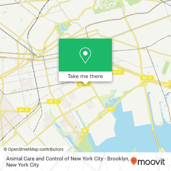 Animal Care and Control of New York City - Brooklyn map