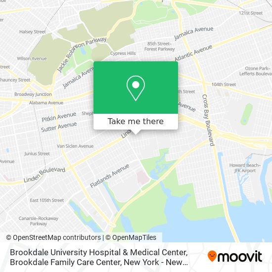 Mapa de Brookdale University Hospital & Medical Center, Brookdale Family Care Center