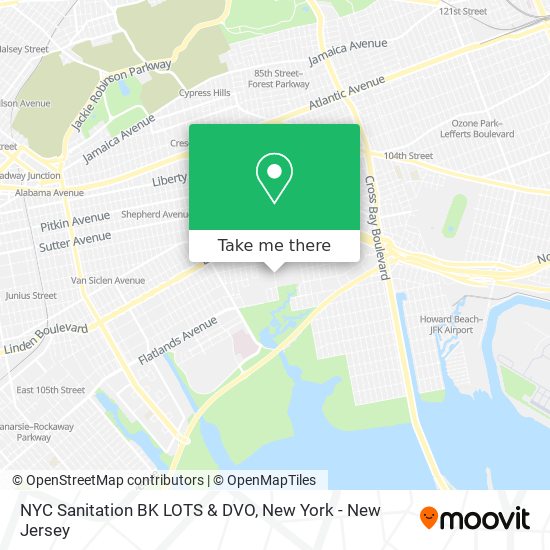 NYC Sanitation BK LOTS & DVO map