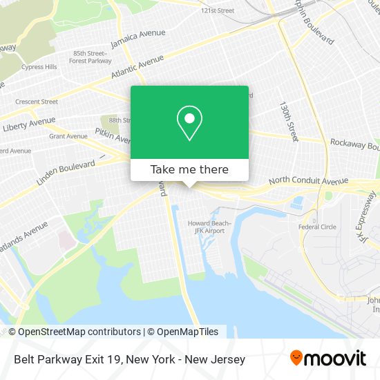 Mapa de Belt Parkway Exit 19