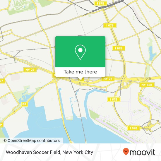 Woodhaven Soccer Field map