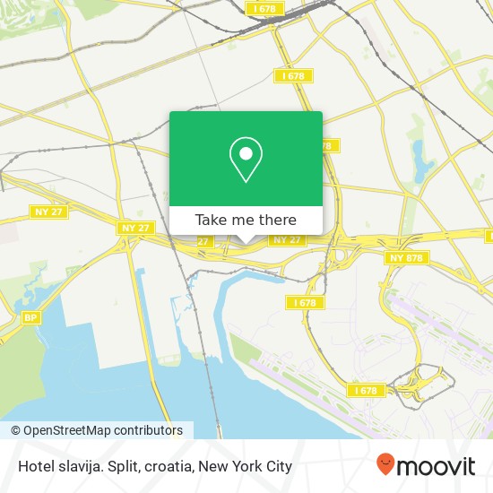 Hotel slavija. Split, croatia map