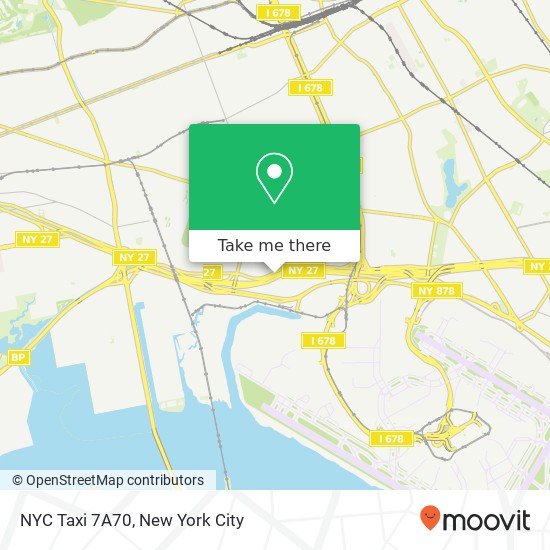 NYC Taxi 7A70 map