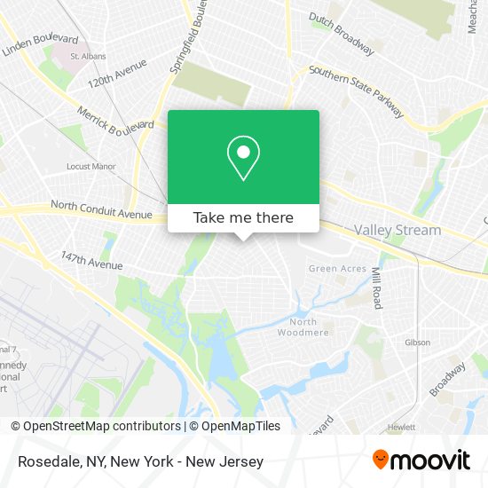 Rosedale, NY map