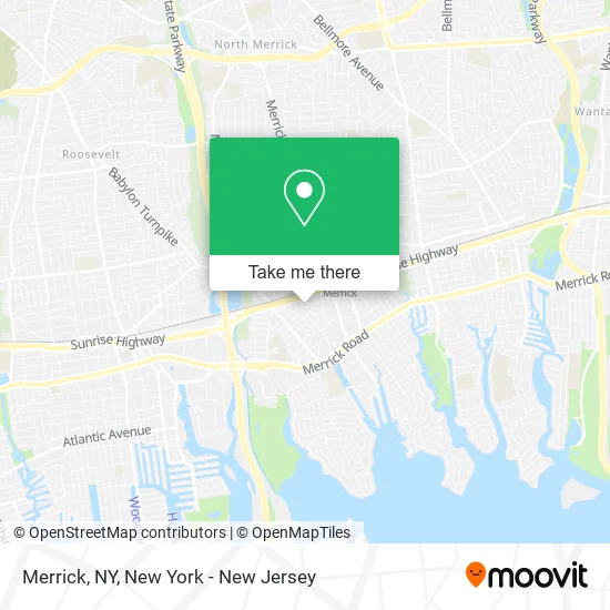 Merrick, NY map