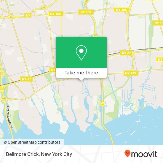 Bellmore Crick map