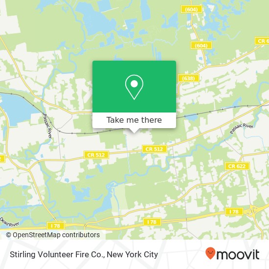 Stirling Volunteer Fire Co. map