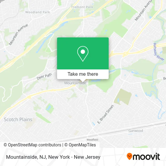Mountainside, NJ map