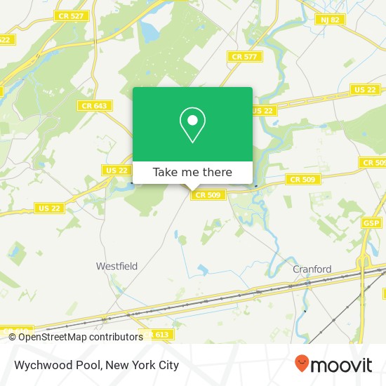 Mapa de Wychwood Pool