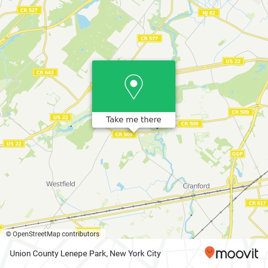 Union County Lenepe Park map