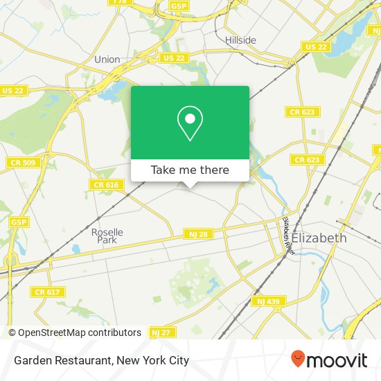 Garden Restaurant map