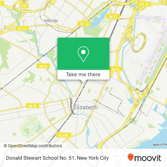 Donald Stewart School No. 51 map