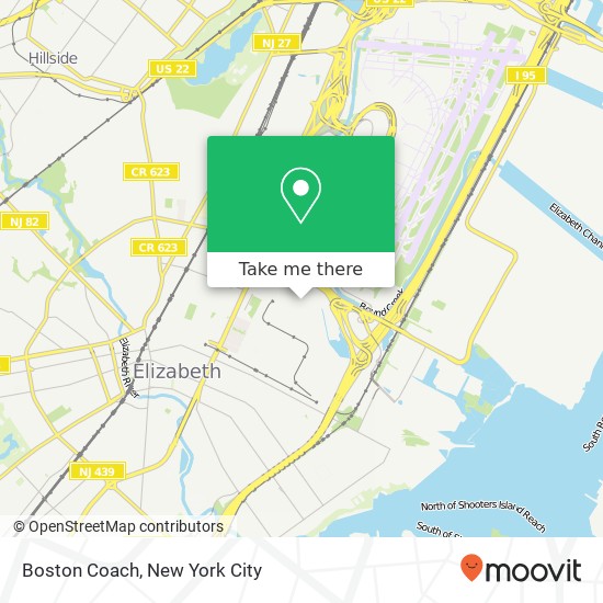 Boston Coach map