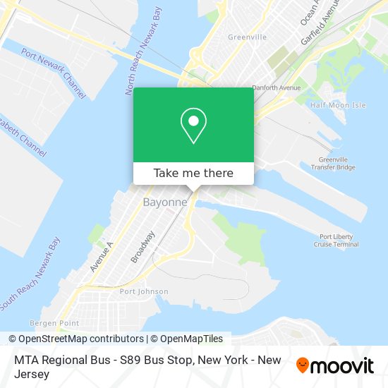 MTA Regional Bus - S89 Bus Stop map