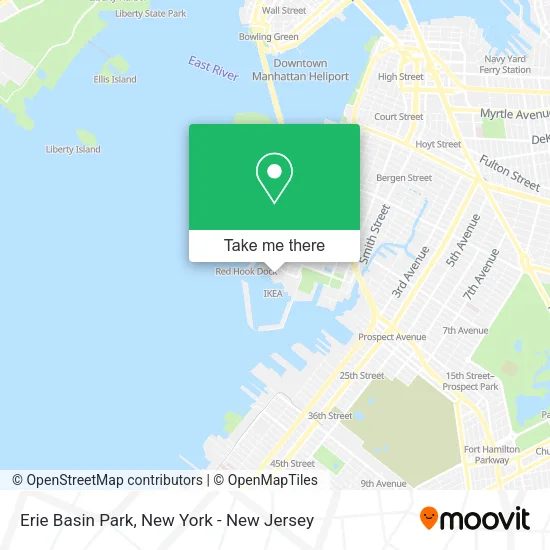 Erie Basin Park map