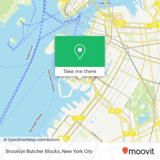 Brooklyn Butcher Blocks map