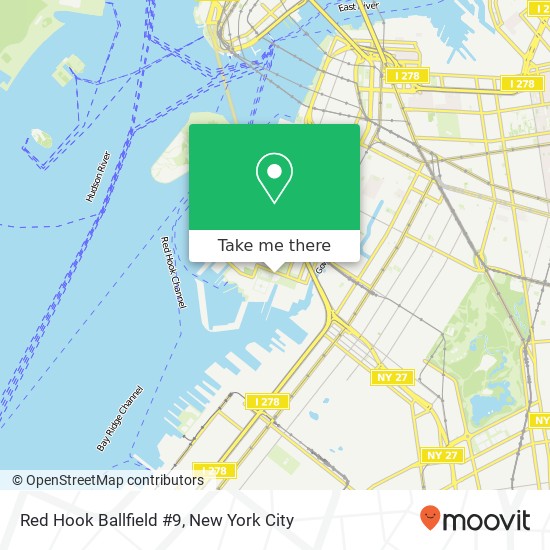 Red Hook Ballfield #9 map