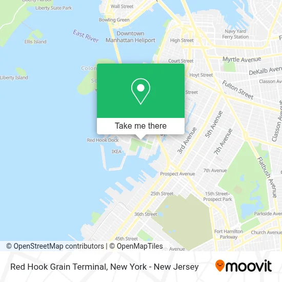 Red Hook Grain Terminal map
