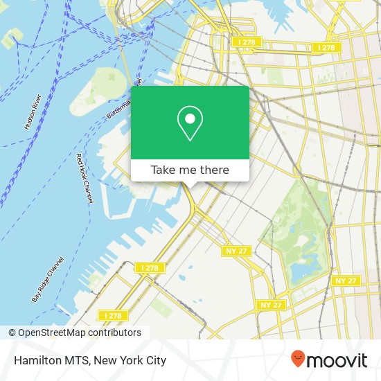 Hamilton MTS map
