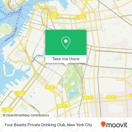 Four Beasts Private Drinking Club map