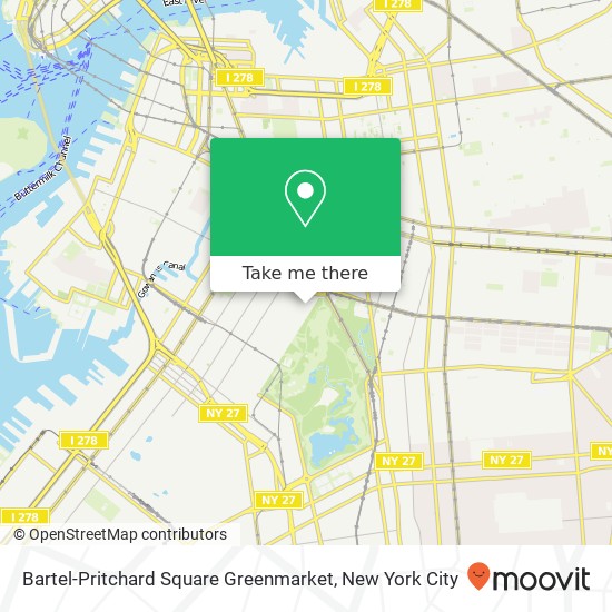 Mapa de Bartel-Pritchard Square Greenmarket