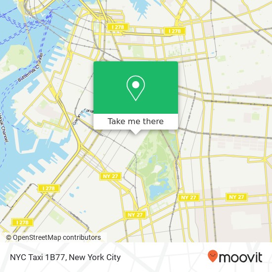 NYC Taxi 1B77 map
