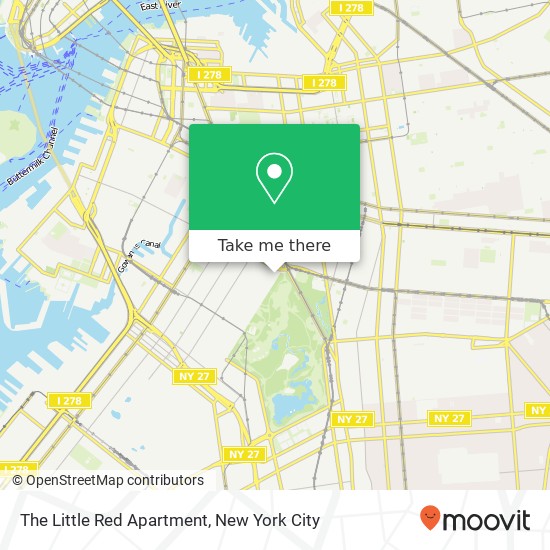 Mapa de The Little Red Apartment