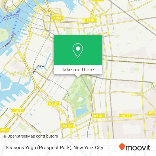 Mapa de Seasons Yoga (Prospect Park)