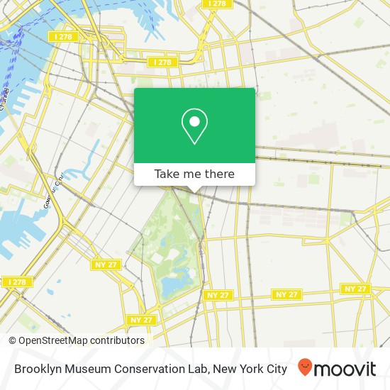 Mapa de Brooklyn Museum Conservation Lab