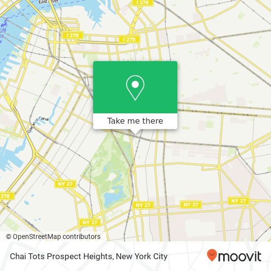 Mapa de Chai Tots Prospect Heights