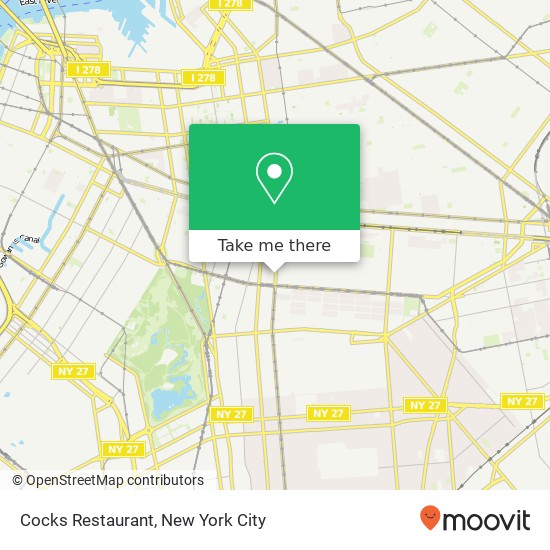 Cocks Restaurant map