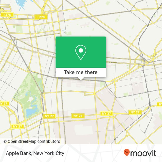 Apple Bank map