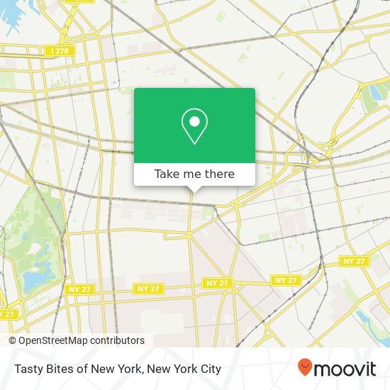 Tasty Bites of New York map