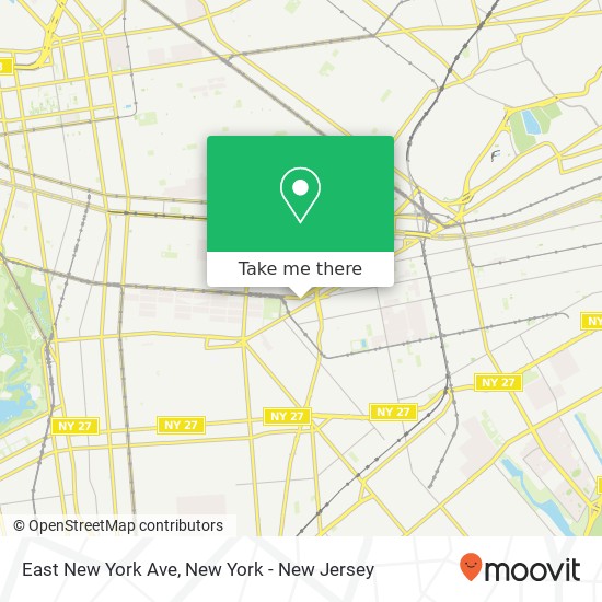 Mapa de East New York Ave