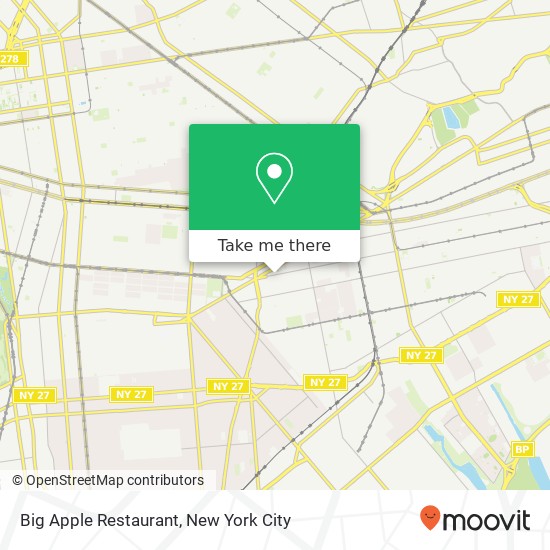 Big Apple Restaurant map