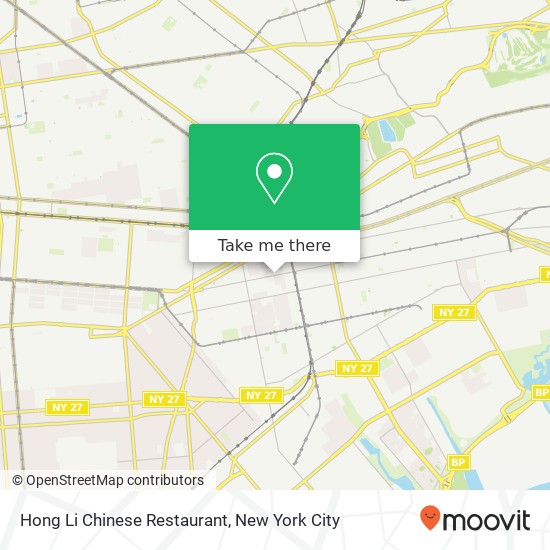 Mapa de Hong Li Chinese Restaurant