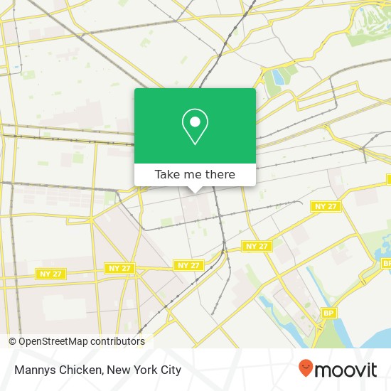 Mapa de Mannys Chicken