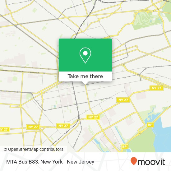 MTA Bus B83 map