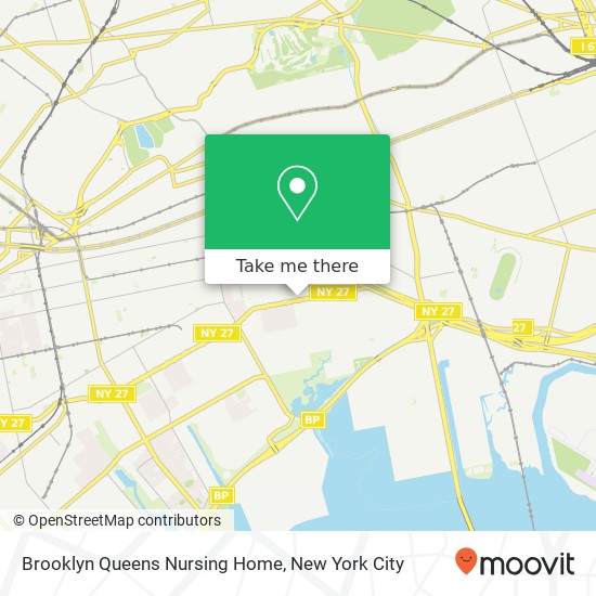 Brooklyn Queens Nursing Home map