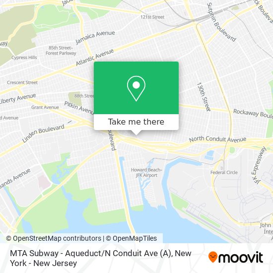 Mapa de MTA Subway - Aqueduct / N Conduit Ave