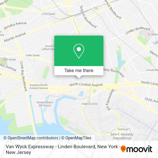 Mapa de Van Wyck Expressway - Linden Boulevard