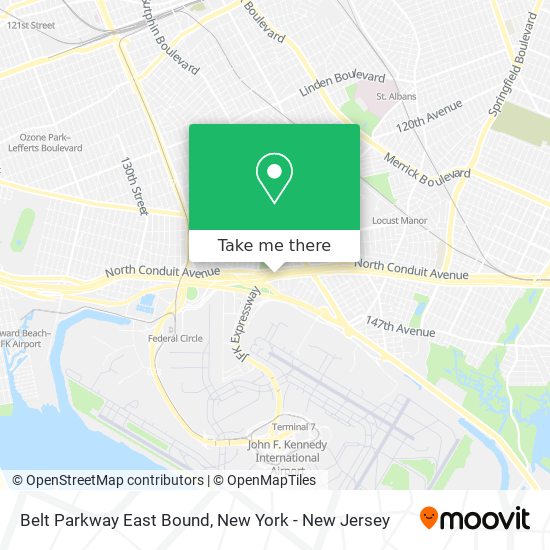 Mapa de Belt Parkway East Bound